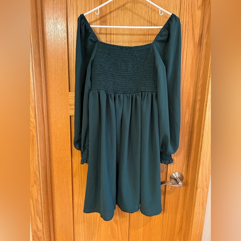 Dark‎ Green Mini Dress M